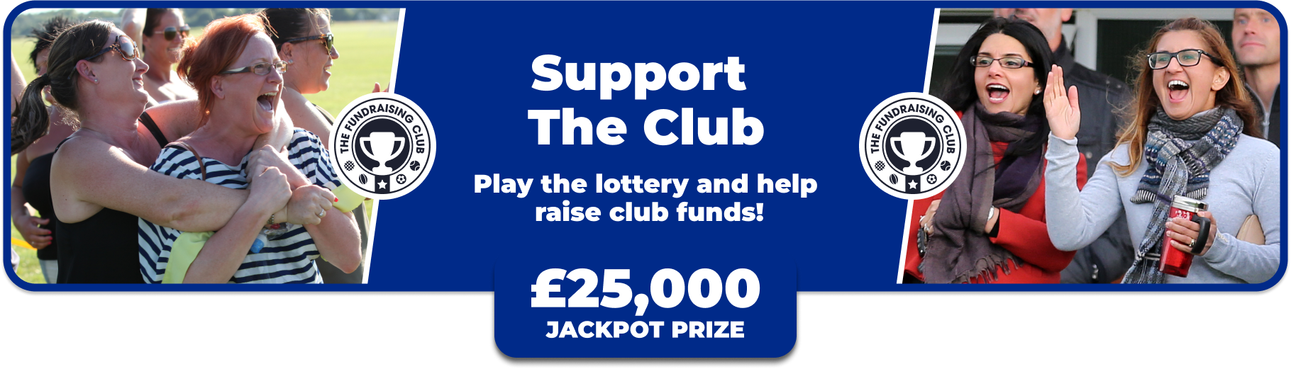 Play Our Club Lottery Banner