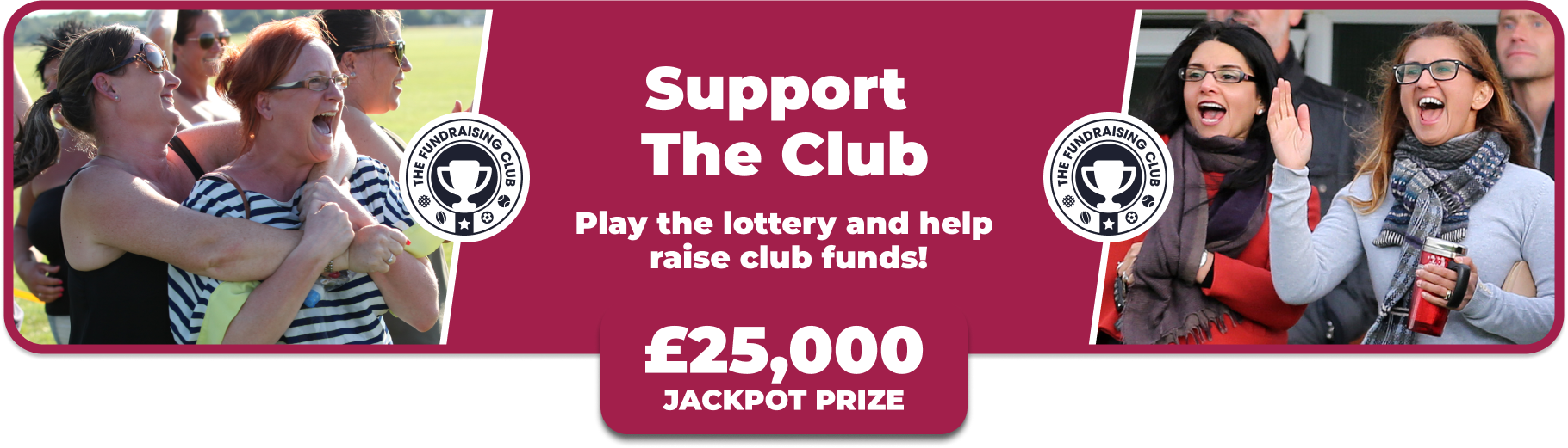 Play Our Club Lottery Banner