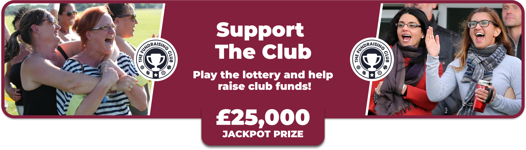 Play Our Club Lottery Banner