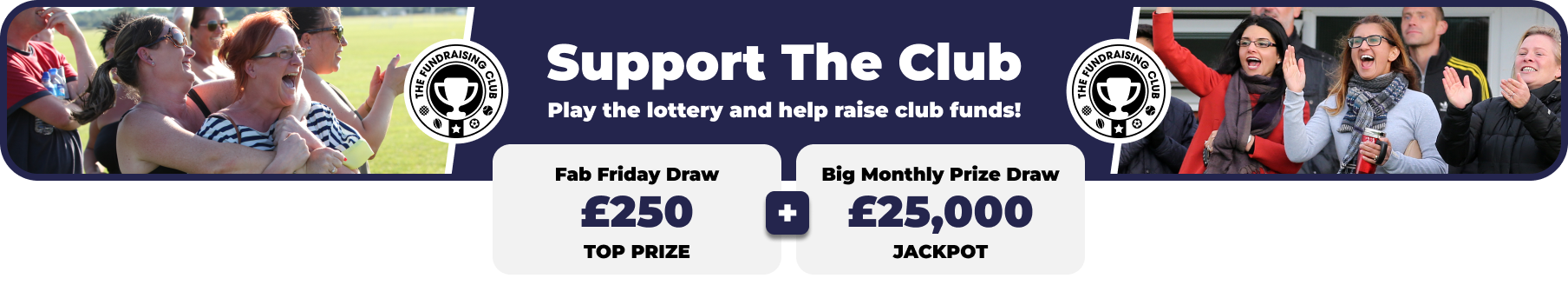 Play Our Club Lottery Banner