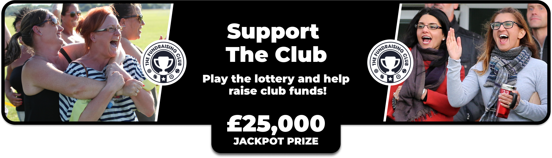 Play Our Club Lottery Banner