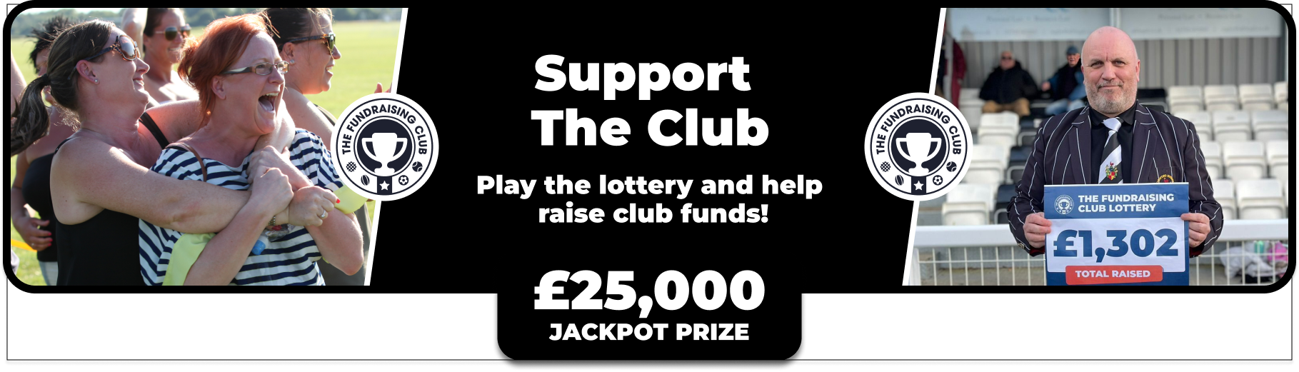 Play Our Club Lottery Banner