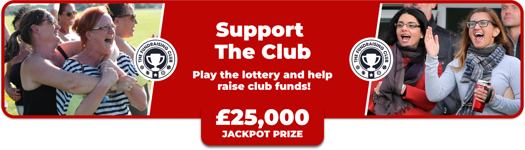 Play Our Club Lottery Banner