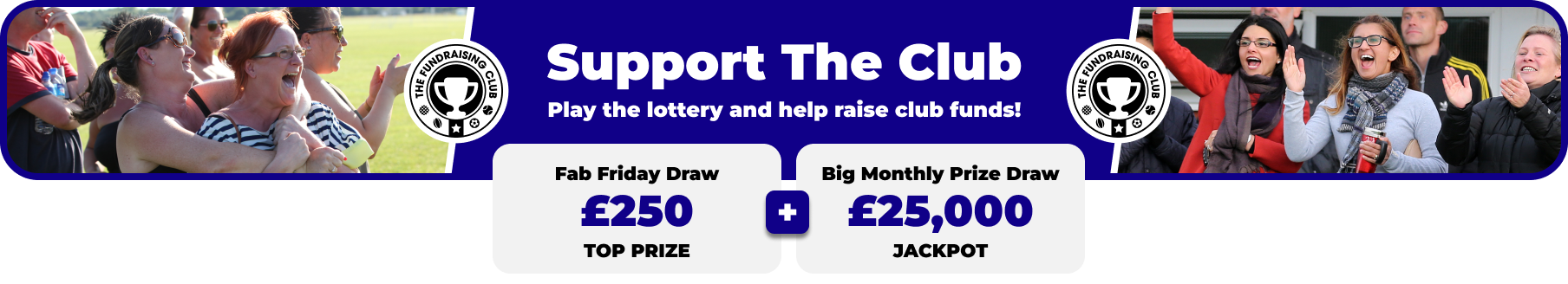 Play Our Club Lottery Banner