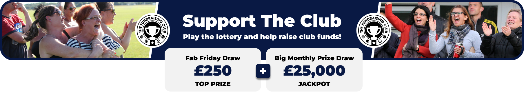 Play Our Club Lottery Banner
