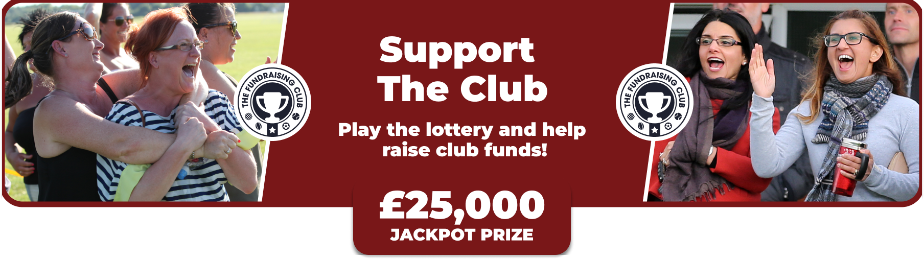 Play Our Club Lottery Banner