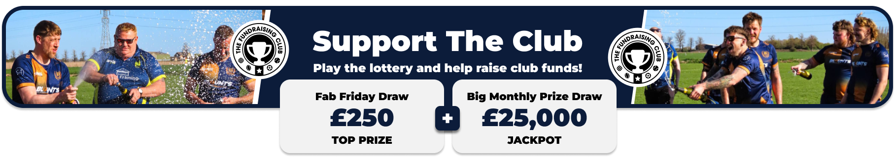 Play Our Club Lottery Banner