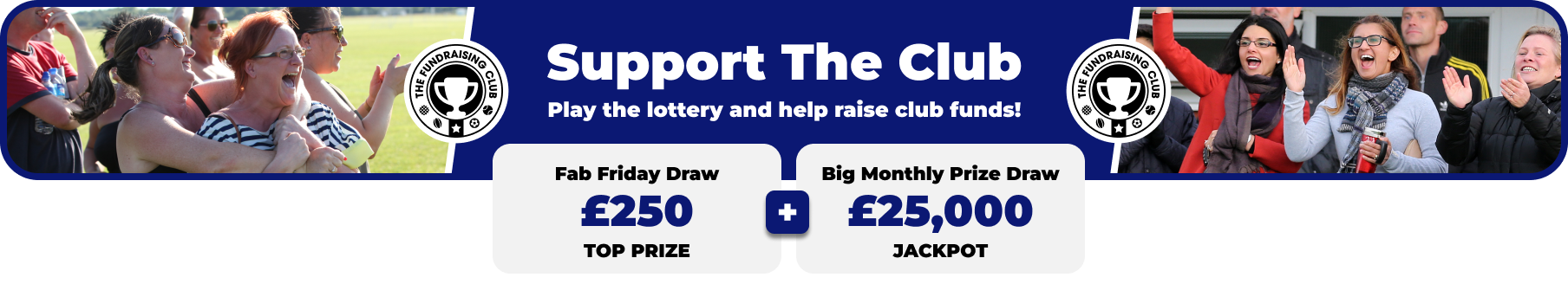 Play Our Club Lottery Banner