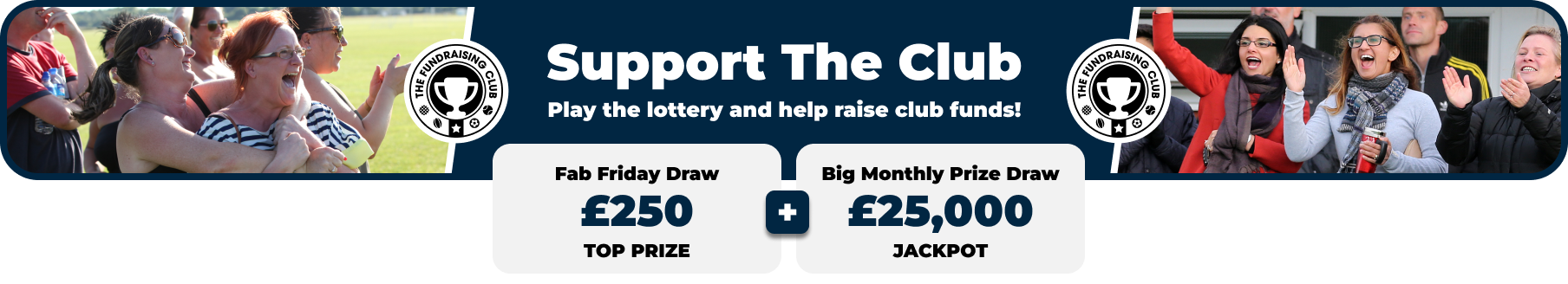 Play Our Club Lottery Banner