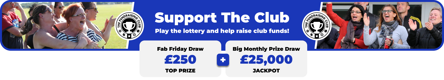 Play Our Club Lottery Banner