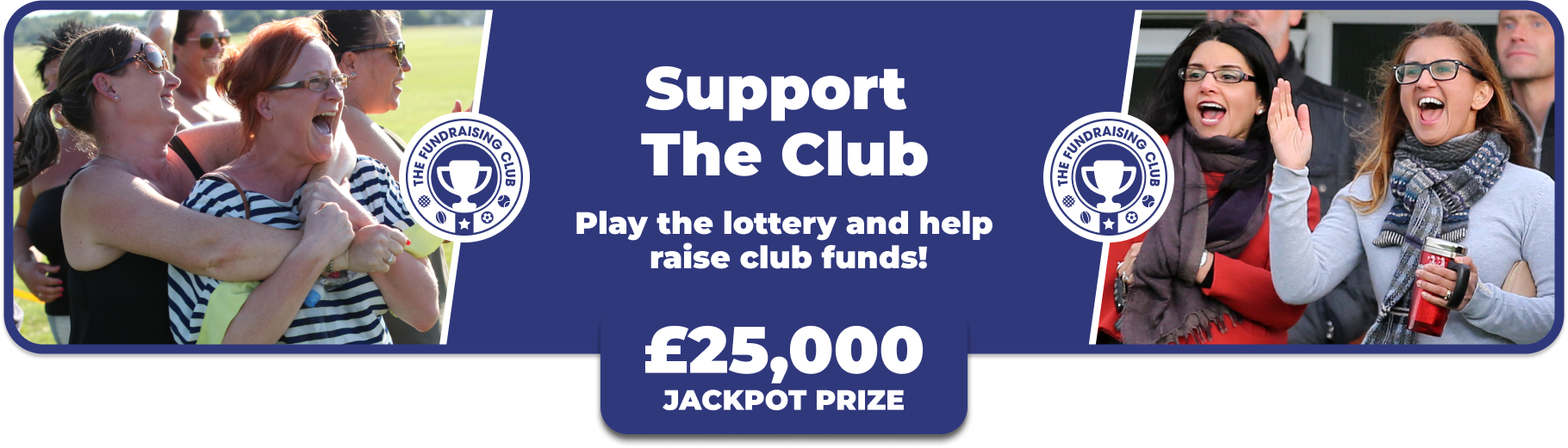 Play Our Club Lottery Banner