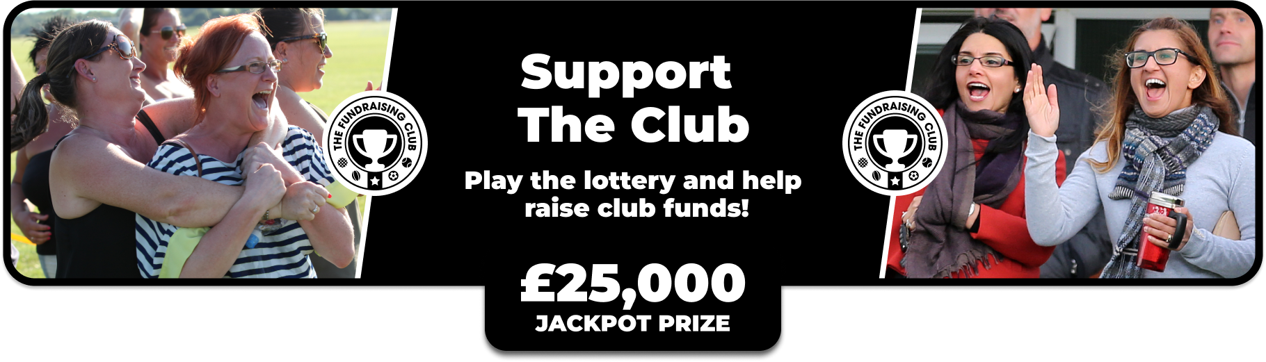Play Our Club Lottery Banner