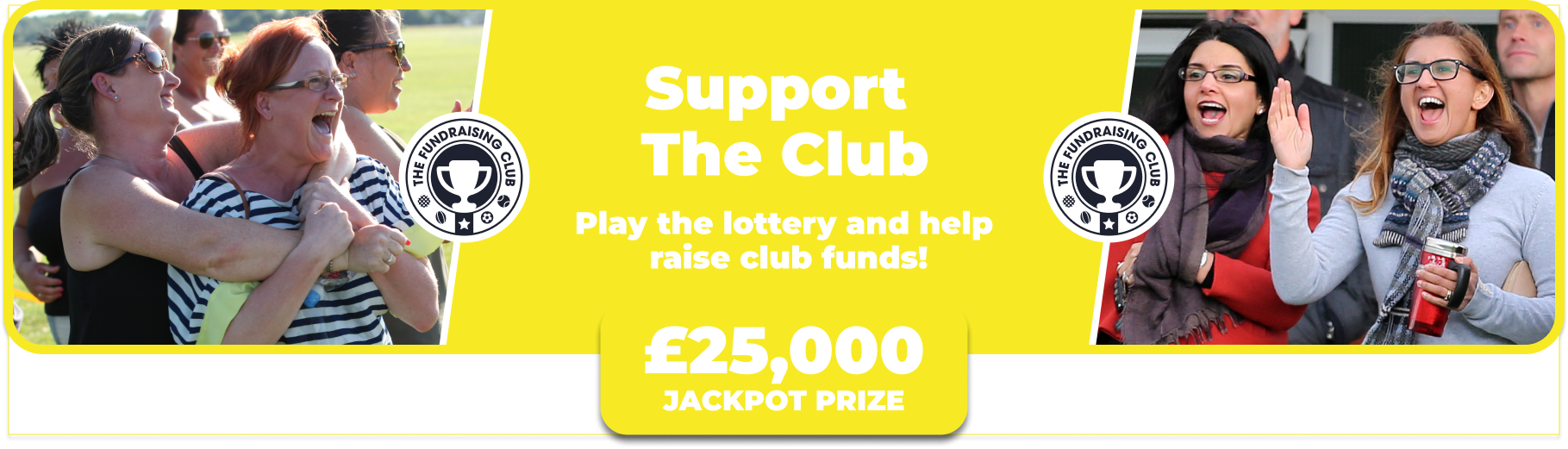 Play Our Club Lottery Banner