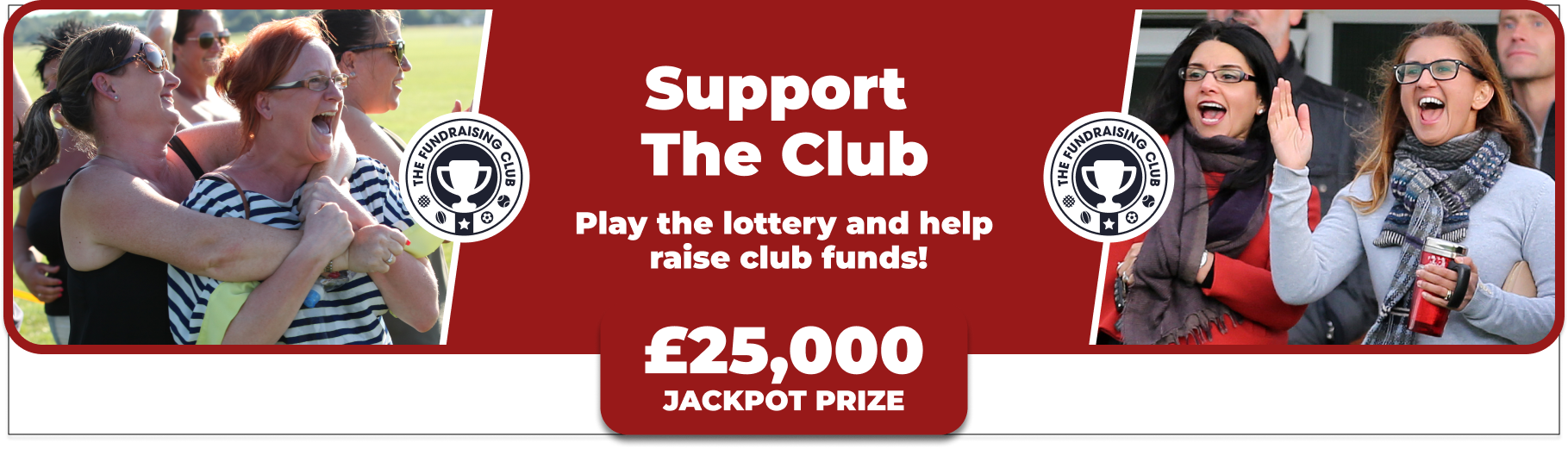 Play Our Club Lottery Banner