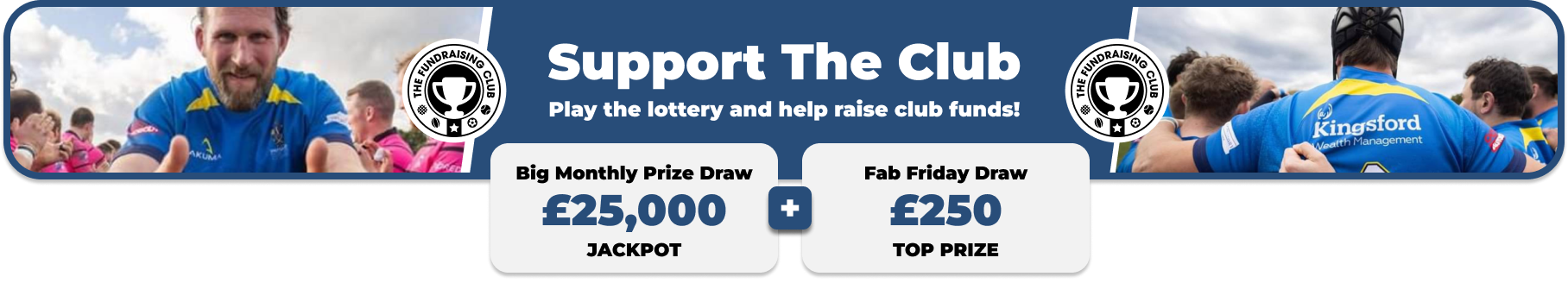 Play Our Club Lottery Banner