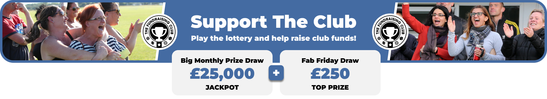Play Our Club Lottery Banner