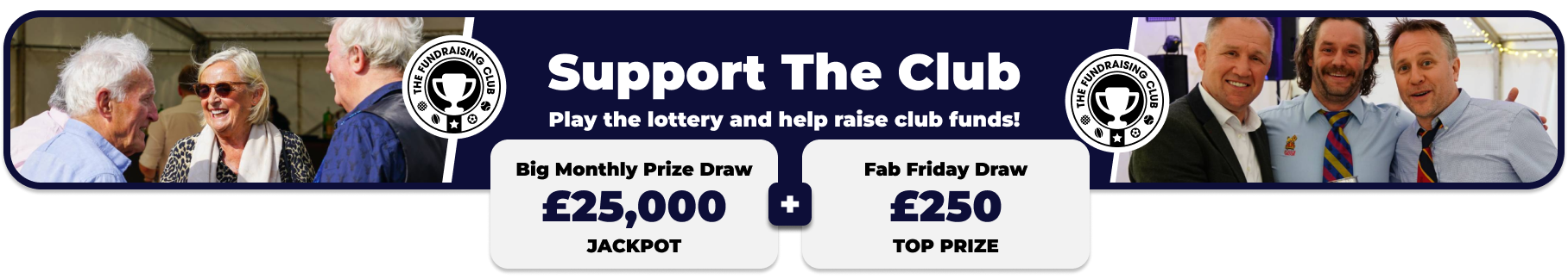 Play Our Club Lottery Banner