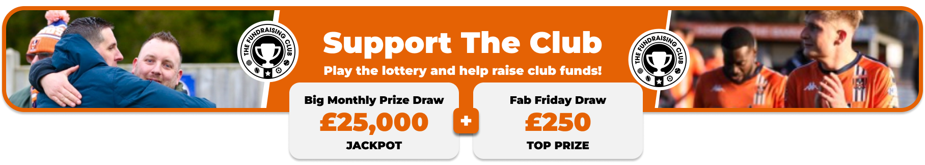 Play Our Club Lottery Banner