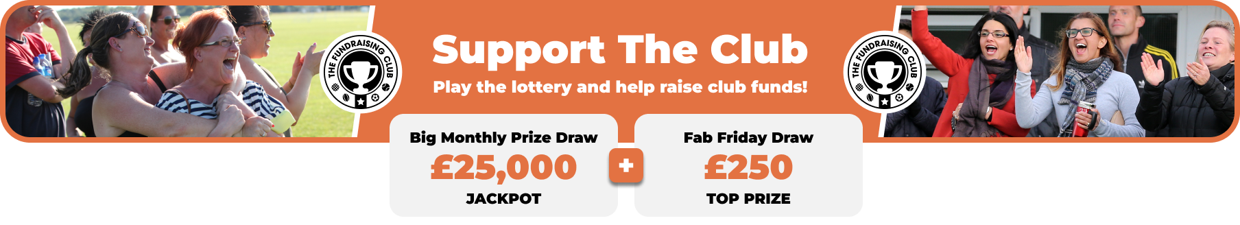Play Our Club Lottery Banner