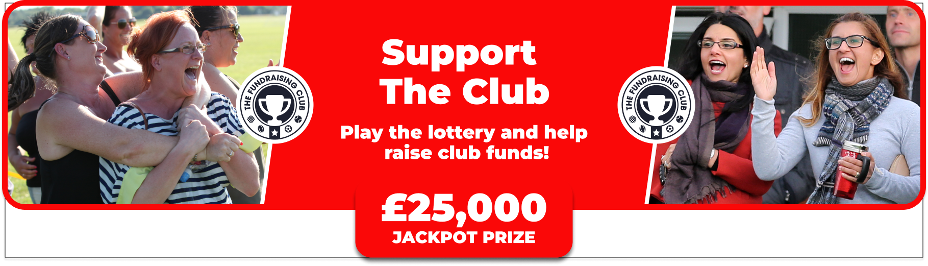 Play Our Club Lottery Banner