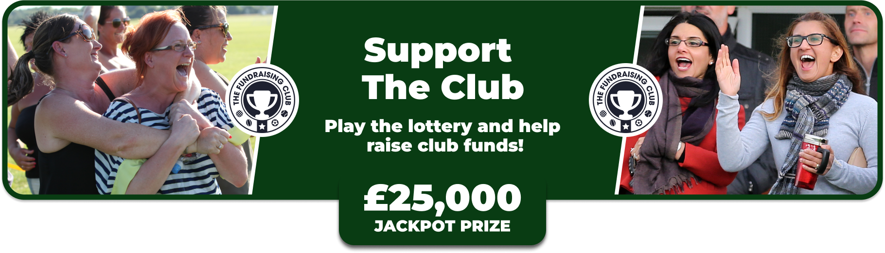 Play Our Club Lottery Banner
