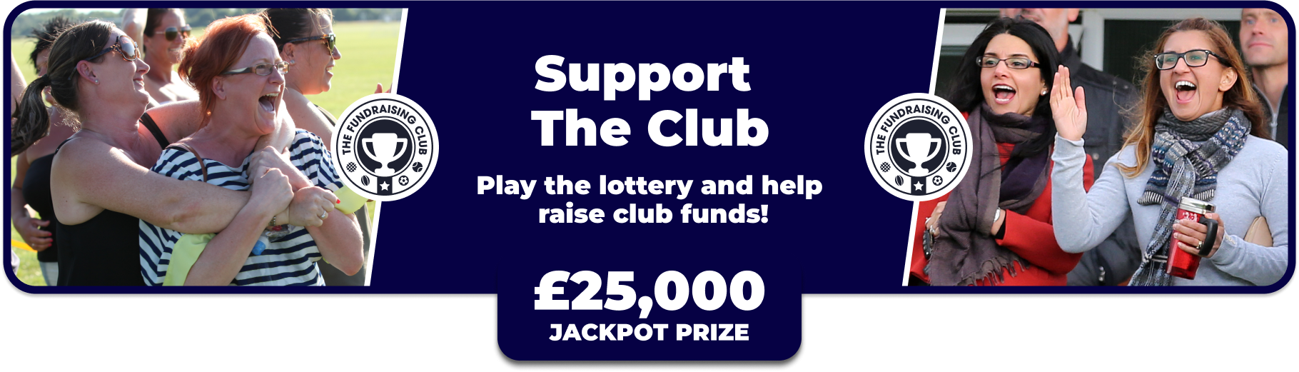 Play Our Club Lottery Banner