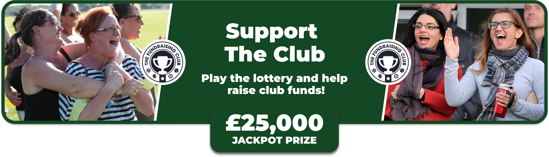 Play Our Club Lottery Banner