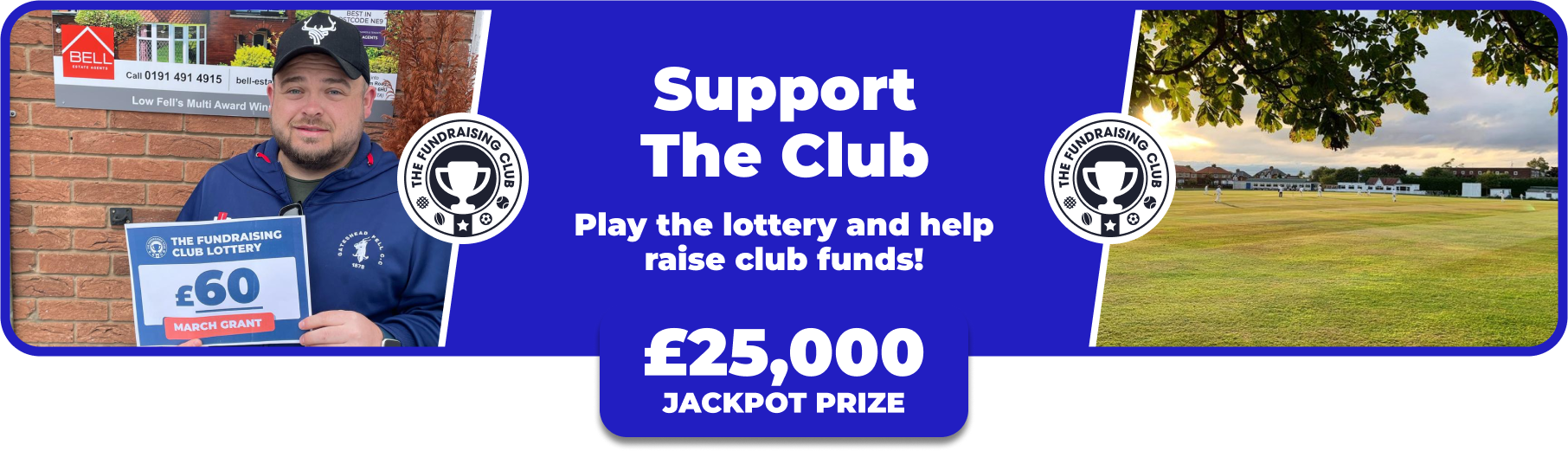 Play Our Club Lottery Banner
