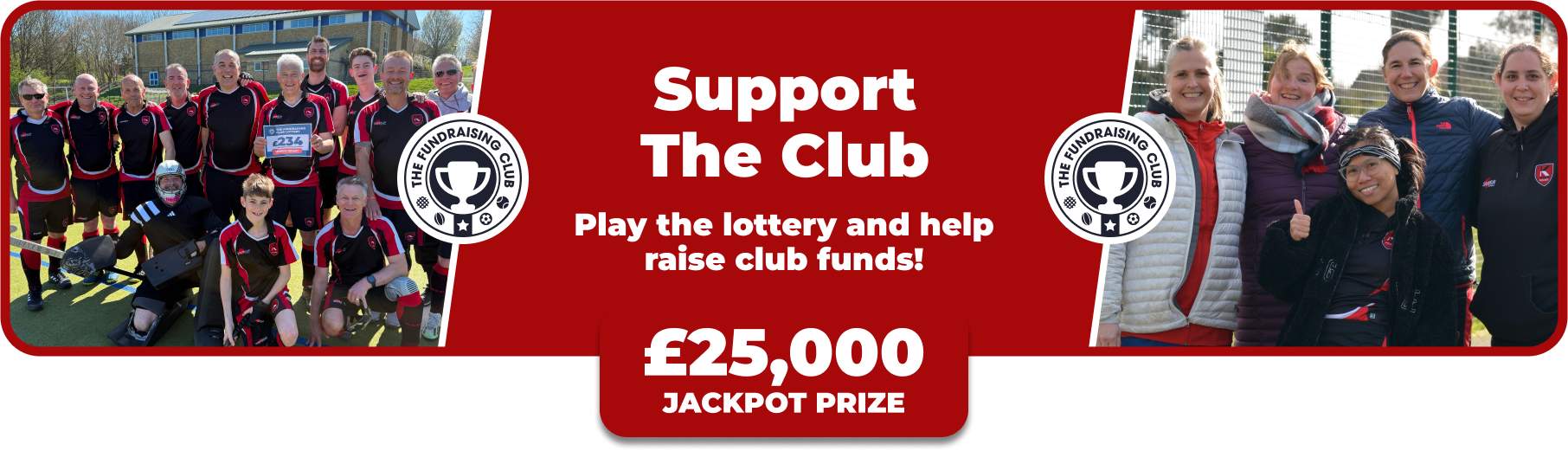 Play Our Club Lottery Banner