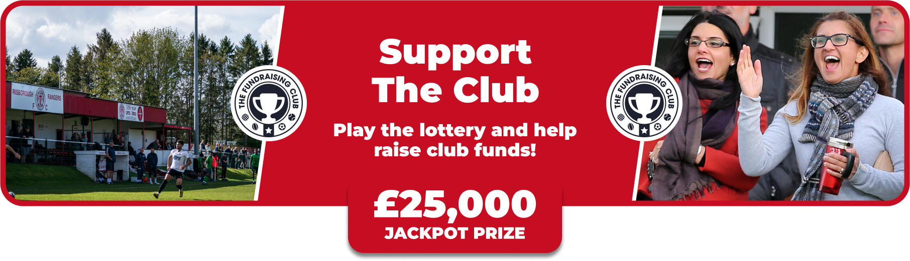 Play Our Club Lottery Banner