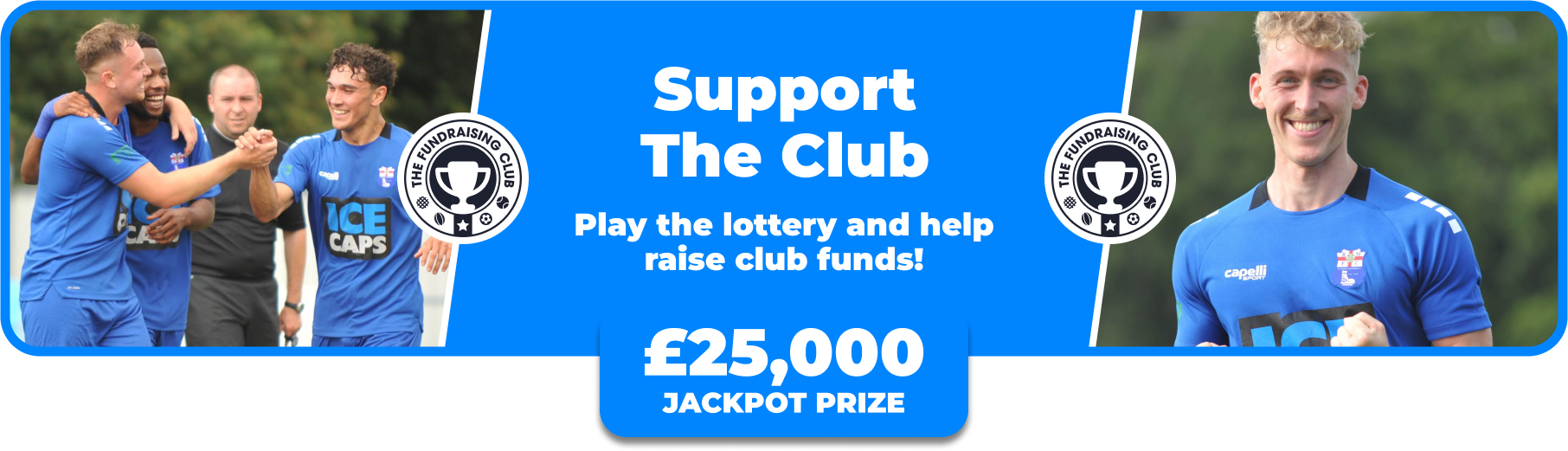 Play Our Club Lottery Banner