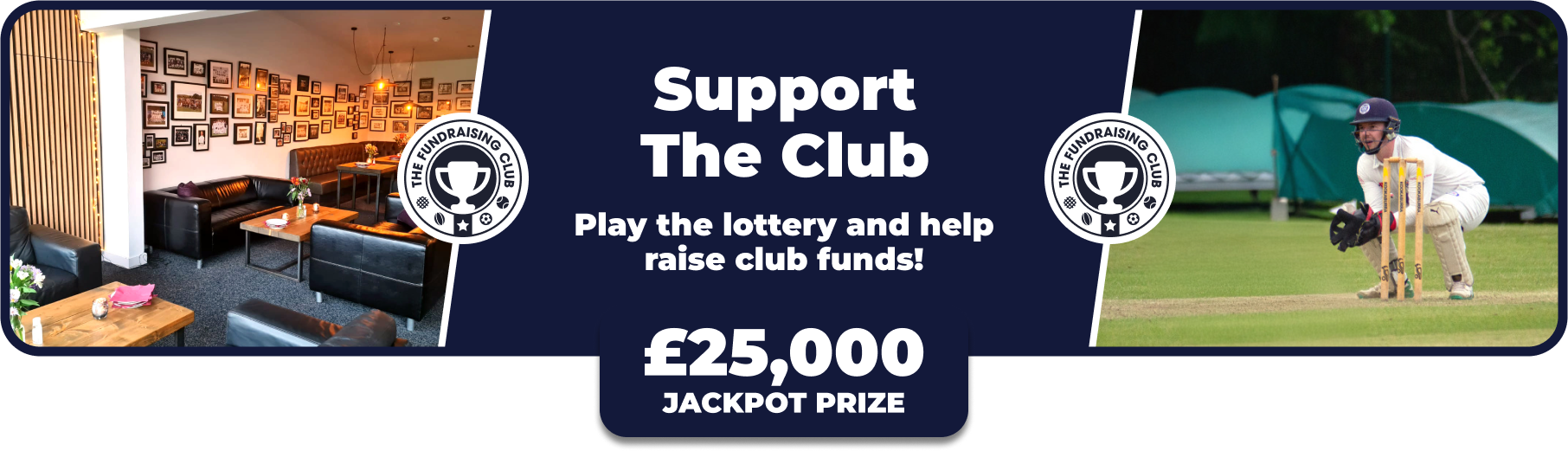 Play Our Club Lottery Banner